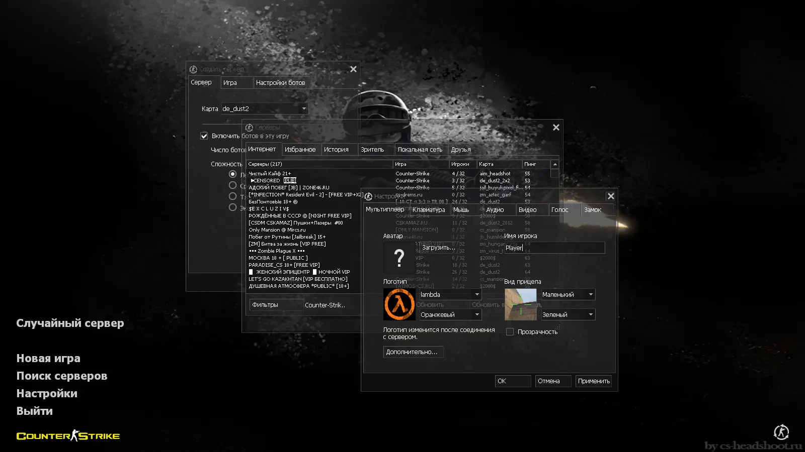Скриншот 2 — CS 1.6 с защитой от dream-x leo
